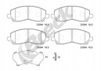 2X Klocki hamulcowe przód CHRYSLER SEBRING; CITROEN C4 AIRCROSS; DODGE CALI