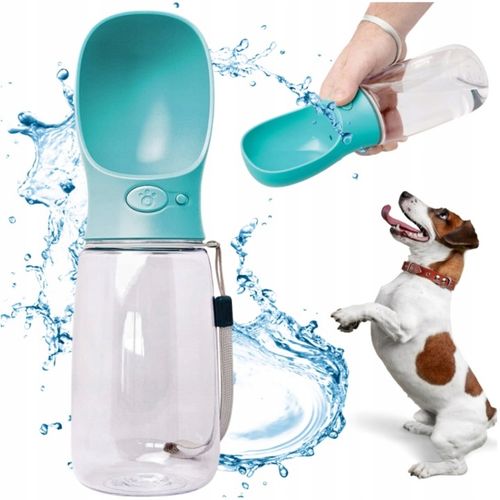 BUTELKA NA WODĘ DLA PSA BIDON POIDŁO MISKA 0,5L PRZENOŚNA SPACER TURYSTYCZN na Arena.pl