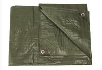Plandeka - płachta biwakowa zielona 2,85x4 m