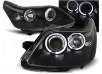 LAMPY REFLEKTORY DO CITROEN C4 OD 2004 DO 2010 Roku RINGI LED + ŻARÓWKI