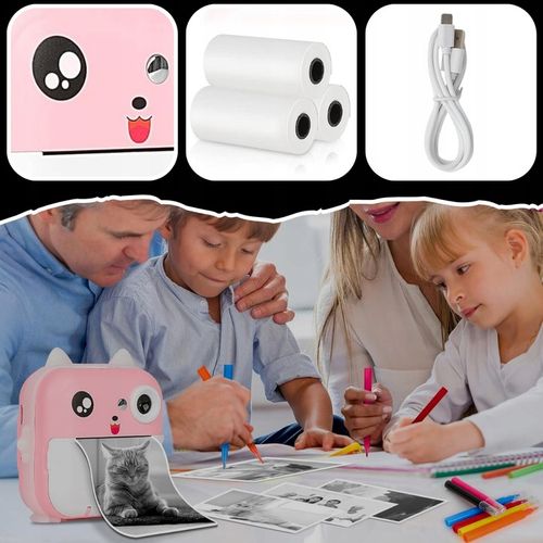 MINI DRUKARKA DRUKUŚ APARAT FOTOGRAFICZNY NATYCHMIASTOWY TERMICZNA 23 ROLKI na Arena.pl