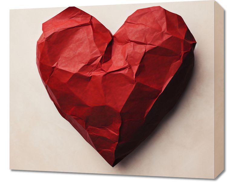 Obraz 60x50cm Kreślone Serce zdjęcie 1