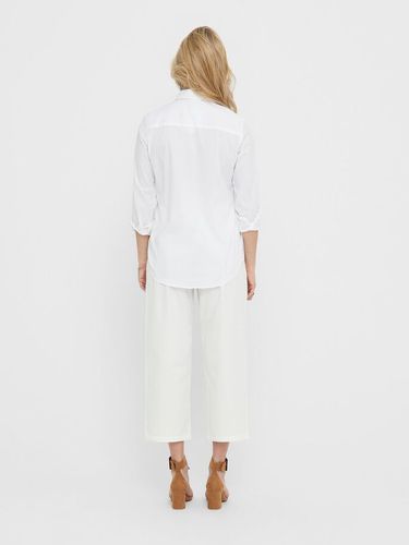 Jacqueline de Yong koszula damska długi rękaw bez wzoru biały rozmiar 38 na Arena.pl