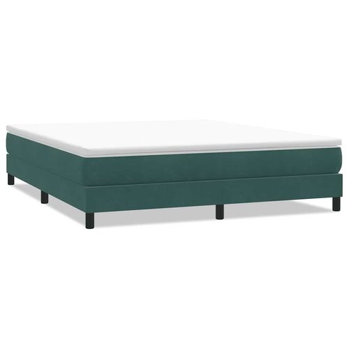 Łóżko typu Box Spring bez materaca Ciemnozielone 180x220 cm na Arena.pl