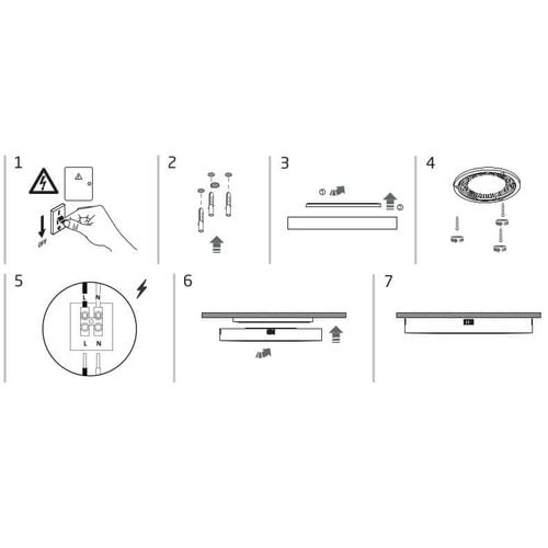 Natynkowa lampa salonowa Lid Round 10416 Nowodvorski LED 25W 4000K czarna na Arena.pl