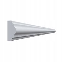 Listwa ścienna 2m DLS23 4cm x 2cm sztukateria dekoracyjna ozdobna ramka
