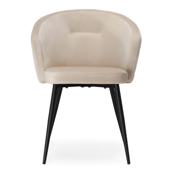 Krzesło HAMPTON VELVET beżowe zdjęcie 3