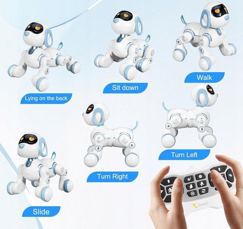Pies Robot Zdalnie Sterowany Interaktywny Programowanie Sztuczki Szczeka na Arena.pl