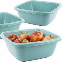 MISKA KWADRATOWA UNIWERSALNA DO ŁAZIENKI OGRODU NA PRANIE 14L NIEBIESKA