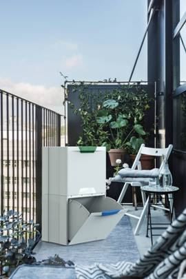 Kosz do segregacji Ecocubes 22 l biały na Arena.pl