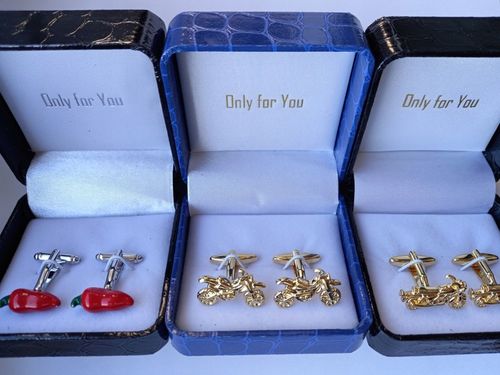 Spinki do mankietów EXC Pistolet Srebrny Stalowy na Arena.pl