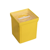 Pojemnik z pokrywą żółty 107x107x128 mm