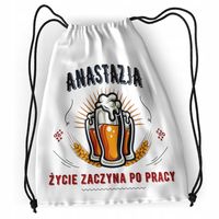 Plecak Dla Anastazji Sportowy Szkolny Worek Torba Z Nadrukiem Ze Zdjęciem