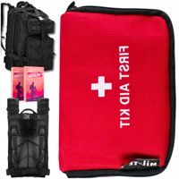 PLECAK UCIECZKOWY AWARYJNY POJEMNY PODRÓŻNY XL 35 + APTECZKA RATUNKOWA 21EL