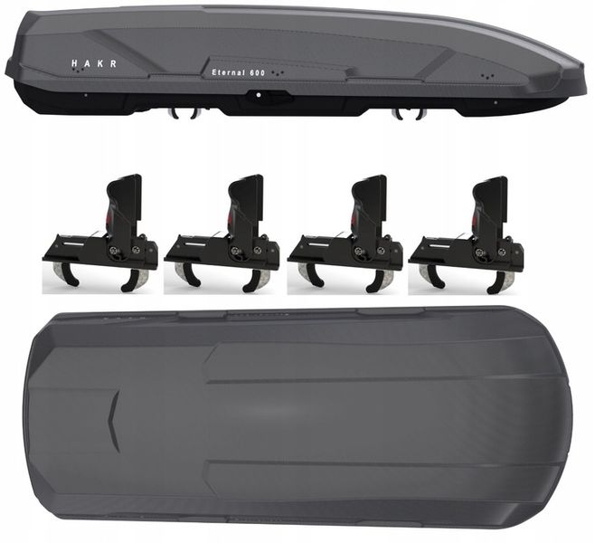 BAGAŻNIK DACHOWY BOX BOKS KUFER HAKR ETERNAL 600 L. zdjęcie 1