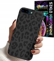 ETUI DO IPHONE 7+ 8+ plus - PANTERKA MODNE DAMSKIE WZORY + SZKŁO