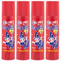 Klej szkolny 20g magiczny 4 x 20 g Magic w sztyfcie uniwersalny 4 sztuki