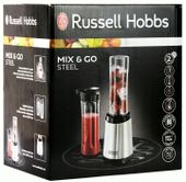 Blender kielichowy Russell Hobbs Mix & Go Steel 300 W srebrny 23470-56