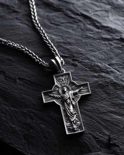 Srebrny krzyż RESURRECTION of JESUS CHRIST na Arena.pl