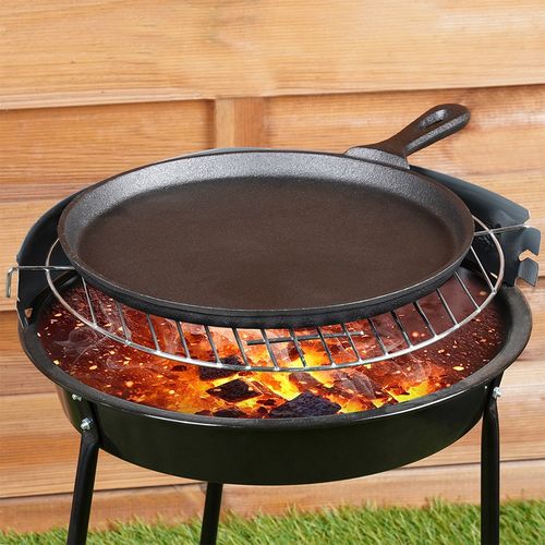 Patelnia Żeliwna do Smażenia Naleśników Placków Omletów Jajek Tortilli 26cm na Arena.pl