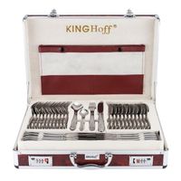 Sztućce Satynowane w Walizce 72 ele 12 osób