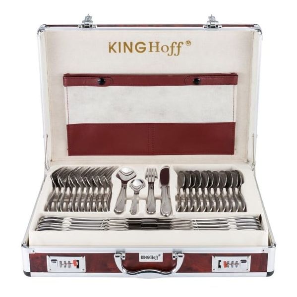 Sztućce Satynowane w Walizce 72 ele 12 osób zdjęcie 1