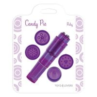 stymulator z wymiennymi głowicami candy pie fioletowy