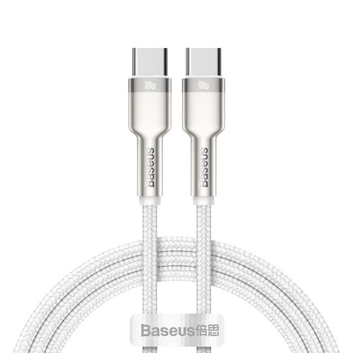 kabel usb-c do usb-c baseus cafule, 100w, 1m (biały) na Arena.pl