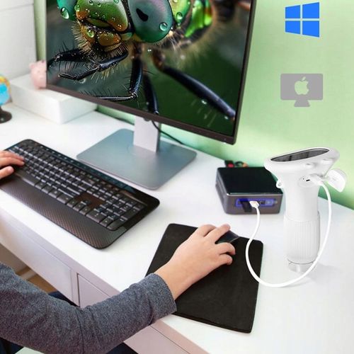 MIKROSKOP CYFROWY OPTYCZNY KIESZONKOWY DLA DZIECI LED PRZYBLIŻENIE 1000X HD na Arena.pl