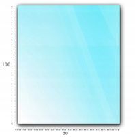 SZYBA PODSTAWA POD KOMINEK HARTOWANA SZKŁO 100X50