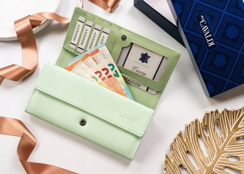 elegancki, duży portfel damski ze skóry ekologicznej - 4u cavaldi na Arena.pl