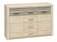 Komoda 2- Drzwiowa z Szufladami 2D4SZ 138 cm Dąb Sonoma KASTIEL ML
