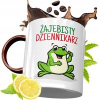 Kubek Bordowy Dla Dziennikarza Na Urodziny Prezent Z Nadrukiem Ze Zdjęciem