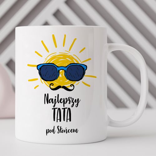 Kubek z nadrukiem - Najlepszy Tata pod Słońcem na Arena.pl