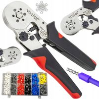 ZACISKARKA PRASKA DO TULEJEK KABLOWYCH KABLI 6-KĄT + TULEJKI ZESTAW