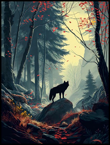 Plakat 75x100cm Leśne Echa zdjęcie 2