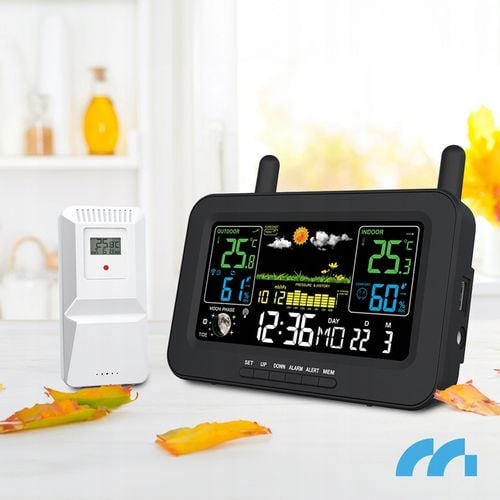 Stacja Pogodowa Bezprzewodowa Termometr Barometr Czujnik Zewnętrzny na Arena.pl