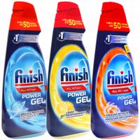 2 x 3x Żel Finish all in one (wszystko w jednym) do zmywarki 1,25 kg Mix Za