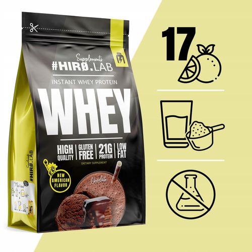 Białko koncentrat serwatkowe WPC 750 g Instant Whey Protein czekolada hiro na Arena.pl