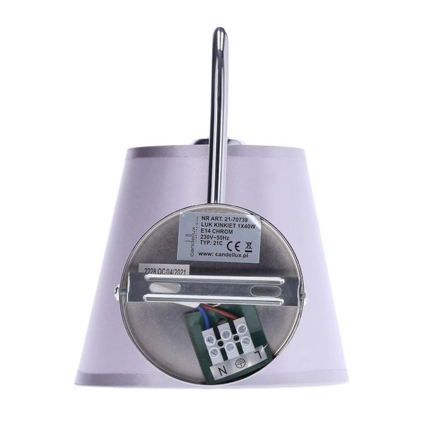 Luk kinkiet 1x40W E14 chrom zdjęcie 12