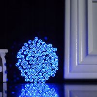 LAMPKI CHOINKOWE 500 LED NIEBIESKIE FLASH ZEWNĘTRZNE WEWNĘTRZNE GRUBY KABEL