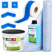 Zestaw Hydroizolacja Folia 4kg Taśma 5m Mata Uszczelniająca 1m Grunt 1 L