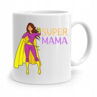 Kubek Prezent Dla Mamy Matki Super Mama Z Nadrukiem Ze Zdjęciem