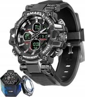 WOJSKOWY ZEGAREK DZIECIĘCY WSTRZĄSOODPORNY WODOODPORNY Z KALENDARZ I ALARM