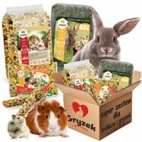 KARMA POKARM SIANO ZIOŁA KOLBA WITAMINY DLA KRÓLIKA ŚWINKI CHOMIKA + GRATIS