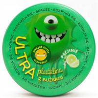 ULTRA PLASTELINA pachnąca LIMONKOWA z BUŻKAMI ZIELONA