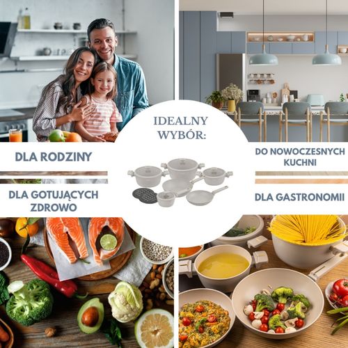 zestaw 12 elem. garnków marmurkowych klausberg kb-7969 na Arena.pl