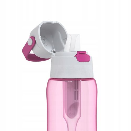 Butelka na Wodę Filtrująca 0,5l Solid Barwiony Zbiornik Flamingowa Różowa na Arena.pl