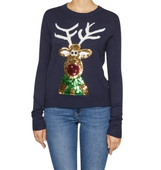 VILA VICUPID CHRISTMAS SEQUINS KNIT XS