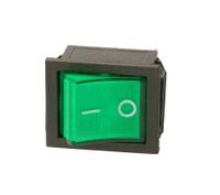 Przełącznik przycisk wyłącznik kołyskowy zielony 230V TES-44